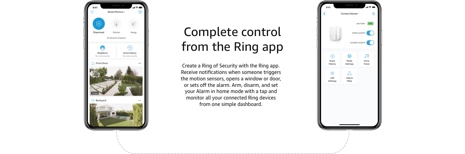 Complete control from the Ring app